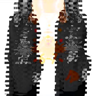 67 Thanksgiving Turkey Number Six Seven Meme Boys Women Sweatshirt | Seseable CA