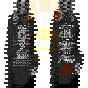 80 Años Cumpleaños Hombres Es Fabricado En 1946 Sudadera Mujer - Regaloses