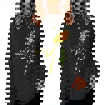 8647 Subtle Anti Trump 86 47 Sunflower Cat Lovers Feminist Women Sweatshirt - Thegiftio