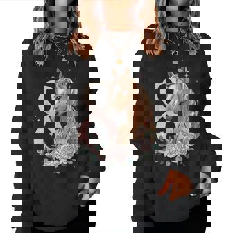 8Th Birthday Horse Girl 8 Years Old Girl Horses Women Sweatshirt - Thegiftio