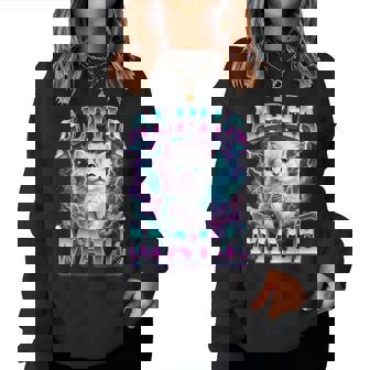 Alpha Male Cat Kitten For Women Women Sweatshirt | Mazezy