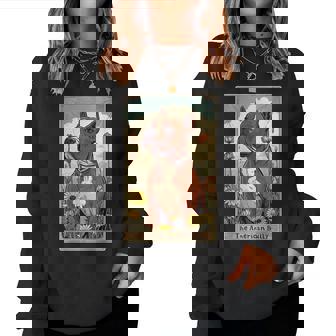 American Bully Tarot Card Floral Puppy Animal Dog Lover Women Sweatshirt | Mazezy