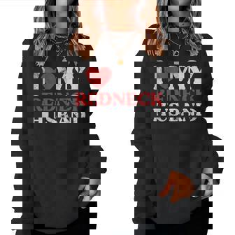 Amo A Mi Redneck Marido Redneck Esposa Pareja Grunge Sudadera Mujer - Regaloses