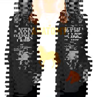 Anatomy Of A Horse Equestrian Neigh Horse Lovers Women Sweatshirt | Seseable CA