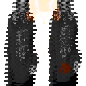 Attrape-Rêves Lune Et Étoiles Boho Sweat-shirt pour femme - Cadeauxyz