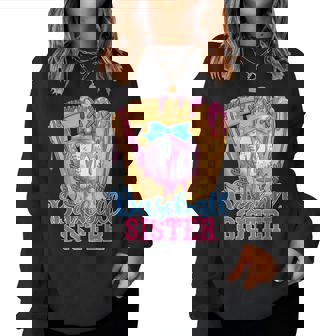 Baseball Sister Baseball Ice Cream Drip Big Sister Women Sweatshirt - Monsterry