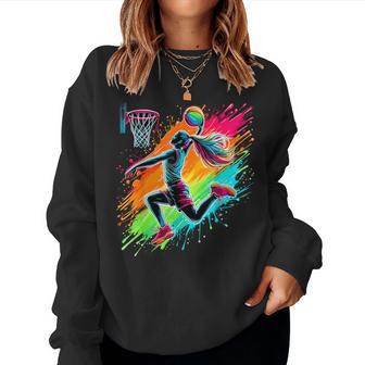 Basketball Player Girl Basketballer Women Sweatshirt - Thegiftio UK