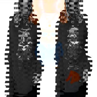 Bear Woman Bear In Suit Bear Women Sweatshirt | Mazezy