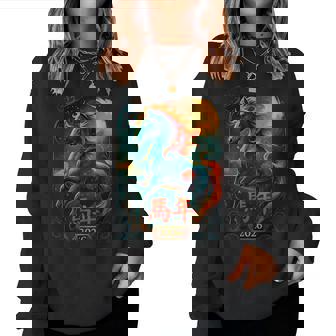 Beautiful Year Of The Horse Fiery Mane Chinese New Year 2026 Women Sweatshirt | Mazezy