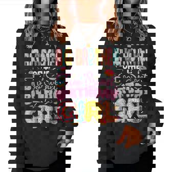 Big Brother Of The Two Sweet Birthday Girl Donut 2Nd Bday Women Sweatshirt - Monsterry