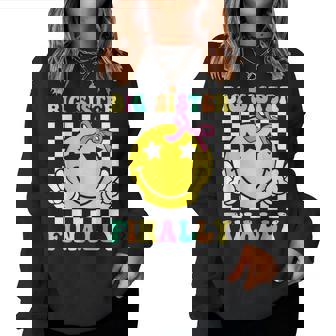 Big Sister Finally Retro Big Sister Girls Toddlers Women Sweatshirt | Seseable CA