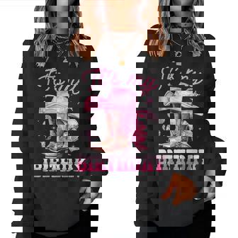Birthday Girl It's My Birthday Pink Western Cowgirl Birthday Women Sweatshirt | Seseable UK