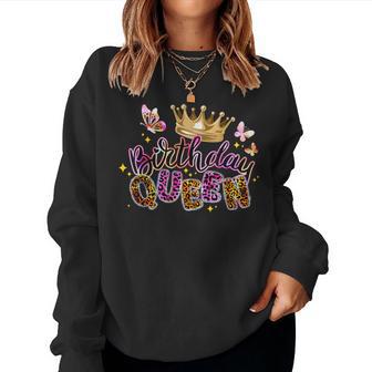 Birthday Queen For Ladies Birthday Girls Party Women Sweatshirt - Thegiftio UK