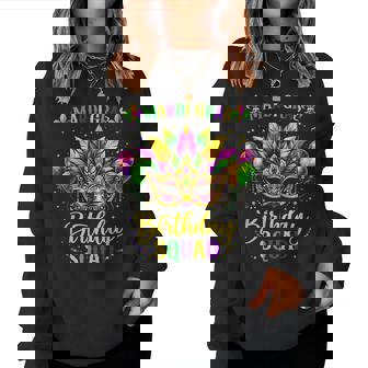 Birthday Squad Mardi Gras Crew Party Girl Toddler Boys Women Sweatshirt - Monsterry