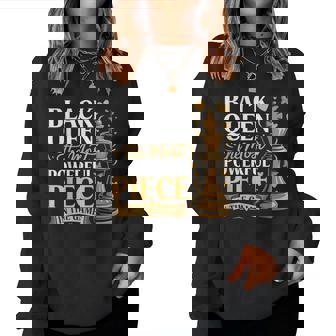 Black Queen Most Powerful Piece Black History Month Women Women Sweatshirt | Seseable CA