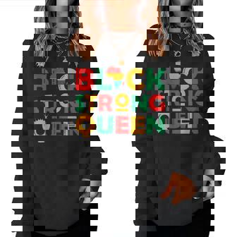 Black Strong Queen African American Girls Black History Women Sweatshirt - Monsterry