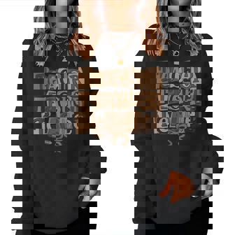 Black History Teacher Bow Afro Woman African American Women Women Sweatshirt - Thegiftio