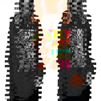 Black Woman Empowerment Afro African American Women Sweatshirt - Monsterry