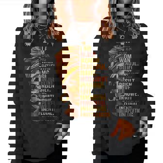 I Am Black Woman Black History Bhm Melanin African Womens Women Sweatshirt - Thegiftio