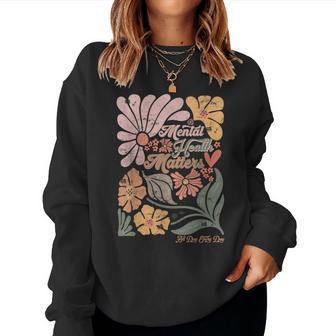 Boho Mental Health Matters All Day Every Day Inspirational Women Sweatshirt - Thegiftio UK