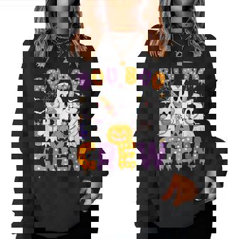 Boo Boo Crew Nurse Ghost Scrub Halloween Custom Men Women Sweatshirt - Monsterry