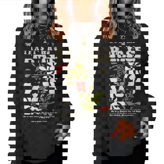 Brandon That's Who I Praise Jesus Christian Lake Merch Women Sweatshirt - Thegiftio