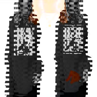 Break Dance ヒップホップ レトロ 風車 ギフト キッズ Bboy Bgirl レディーススウェットシャツ - Kawaiitshirt