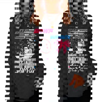 Burnouts Or Bows Great Grandma Loves You Gender Reveal Party Women Sweatshirt | Seseable UK