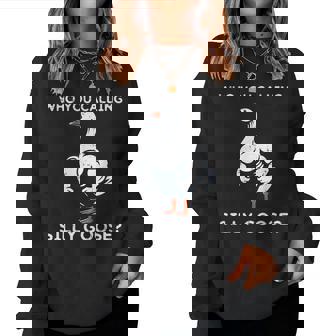 Who You Calling Goose Silly Buff Workout Gym Women Women Sweatshirt | Seseable FR