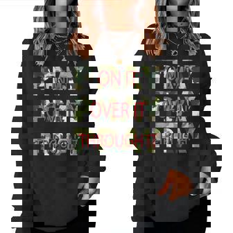 Camo Pray On It Pray Over It Pray Through It Christian Faith Women Sweatshirt | Mazezy