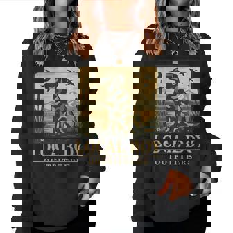 Camo Southern Local Boy Duck Hunting Black Lab Outdoor Women Sweatshirt | Seseable FR