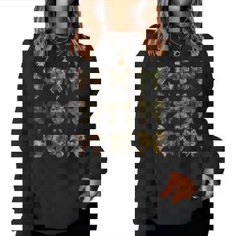 Camouflage Camo Bow Girls Camo Coquette Bow Hunting Women Women Sweatshirt - Monsterry