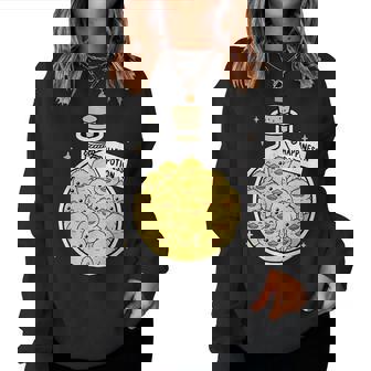 Canard Jaune Amusant Potion De Bonheur Pour Garçons Et Filles Sweat-shirt pour femme - Cadeauxyz