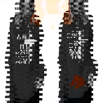 I Can't But I Know A Guy Christian Cross Women Sweatshirt - Monsterry