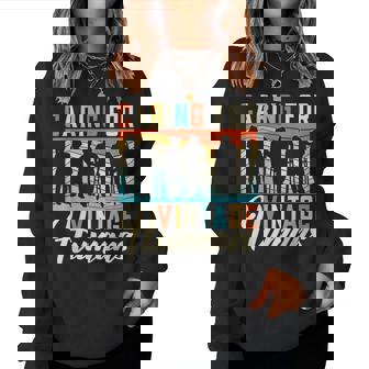 Caring For Vintage Humans Nursing Nurses Geriatric Nurse Women Sweatshirt - Thegiftio