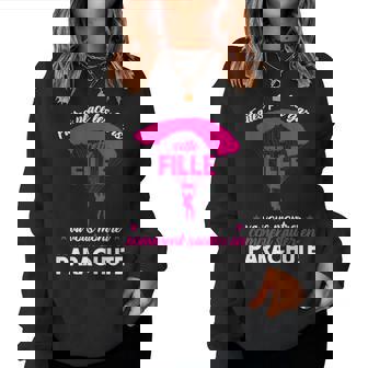 Cette Filleaous Montrer Commentauter En Parachute Sweat-shirt pour femme - Cadeauxyz