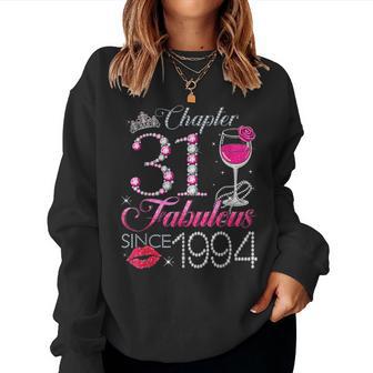 Chapter 31 Fabulous Since 1994 31St Birthday Queen Diamond Women Sweatshirt - Monsterry