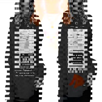 Chat Blanc Cadeau Drôle Humoristique Pour Sweat-shirt pour femme - Cadeauxyz