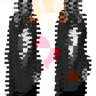 Chemise Drapeau Du Groenland Carte Du Groenland Pour Sweat-shirt pour femme - Cadeauxyz