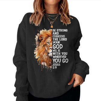 Christian Bible Verse Lion Of Judah Jesus God Women Sweatshirt - Thegiftio UK