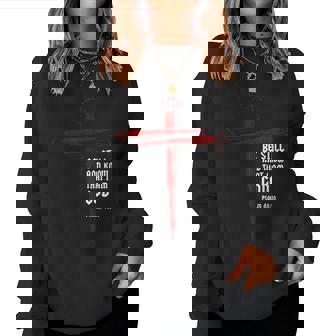 Christian Cross Nails Jesus Faith Psalm 46 Women Sweatshirt | Mazezy