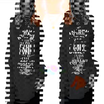 Citation De Fille De Fils Famille Pour Une Mère Maman Sweat-shirt pour femme - Cadeauxyz