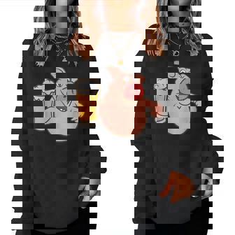 Cochon Bière Humour Apéro Fête Amis Homme Cadeau Sweat-shirt pour femme - Cadeauxyz