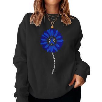 Colon Cancer Awareness Month For Colorectal Cancer Women Sweatshirt - Thegiftio UK