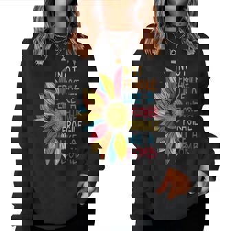 Colorful Sunflower Not Fragile Like A Flower But A Bomb Women Sweatshirt - Monsterry