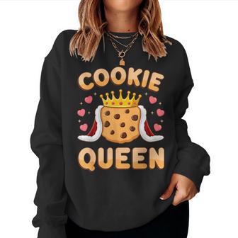 Cookie Queen Cookie Mom Cookie Dealer Girls Women Sweatshirt - Thegiftio UK