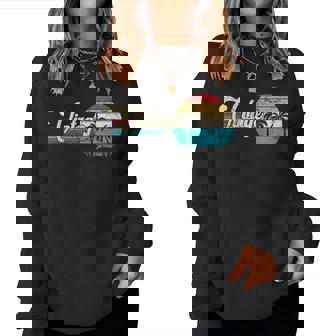 Cool Summer Beach Vacation Sunset Palm Tree Women Sweatshirt - Monsterry