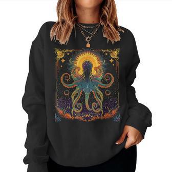 Cosmic Octopus Xs-6Xl Graphic Women Sweatshirt - Thegiftio UK