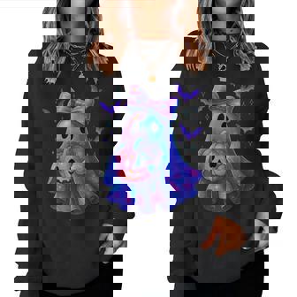 Cute Ghost Coquette Bow Halloween Spooky Season Girl Women Women Sweatshirt - Seseable