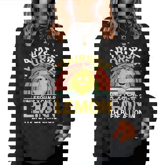 Cute Lemon Saying Lemons Lovers Sarcastic Jokes Women Sweatshirt - Monsterry